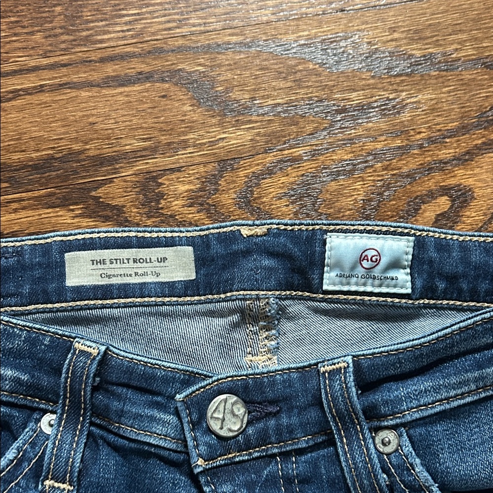 AG Adriano Goldschmied Distressed Blue Jeans - Picture 2 of 11